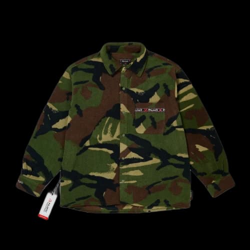 Palace Polartec Om Fleece Overshirt 'Woodland Camo'