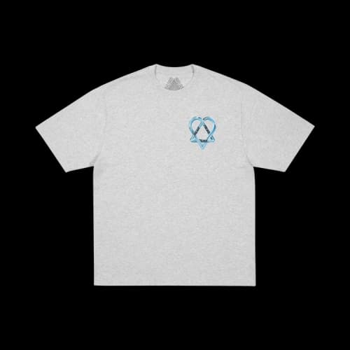 Palace Tri-Gram T-Shirt 'Grey Marl'