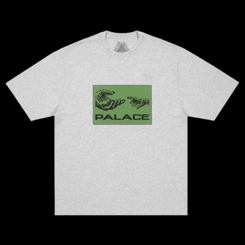 Palace Top Up T-Shirt 'Grey Marl'