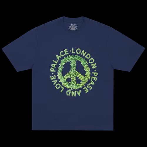 Palace Pease And Love T-Shirt 'Navy'