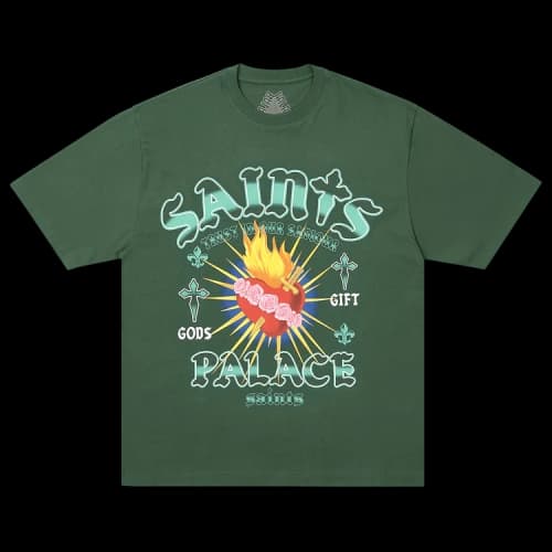 Palace Gods Gift T-Shirt 'Racey Green'