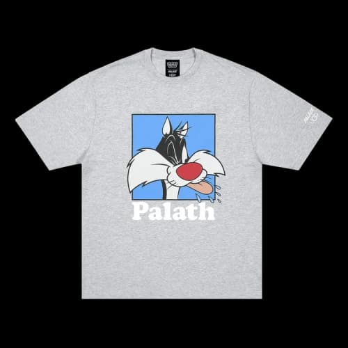 Palace x UGG Looney Tunes T-Shirt 'Grey Marl'