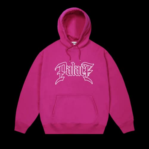 Palace Le Script Hood 'Heavy Pink'