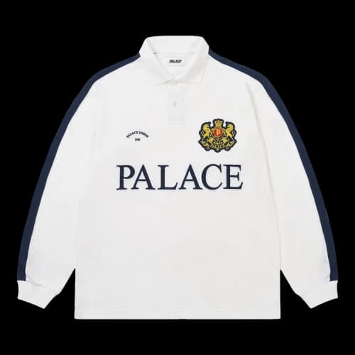 Palace Established Long-Sleeve Polo 'Navy'