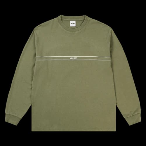 Palace Pigment Font Long-Sleeve 'The Deep Green'