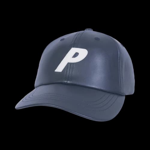 Palace Faux Leather P 6-Panel 'Navy'