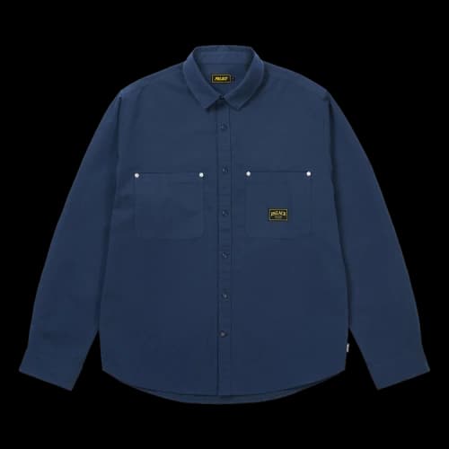 Palace Cotton Twill Overshirt Washed 'Blue'