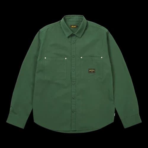 Palace Cotton Twill Overshirt Washed 'Green'