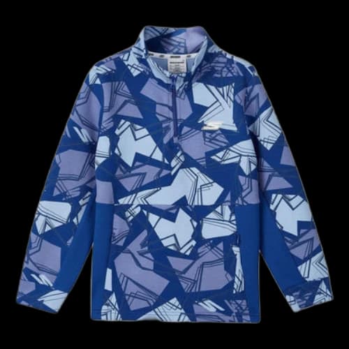 (GS) Skechers Sports Leisure Series Full Print Half-Zip Sweatshirt 'Blue'