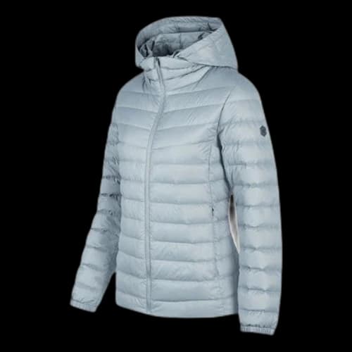 Skechers Woven Lightweight Windproof Down Jacket 'Grey' (Women's)