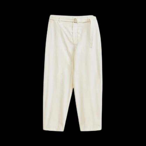 Lemaire Belted Carrot Pants 'Lemon Glaze'