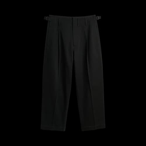 Lemaire Pleated Carrot Pants 'Black'