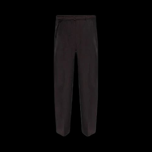Lemaire Belted Tailored Pants 'Dark Espresso Melange'