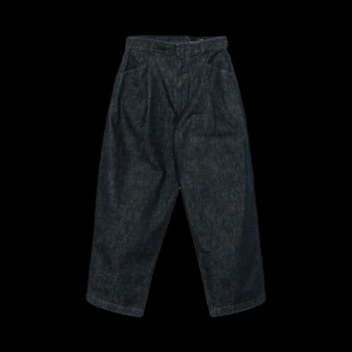 Lemaire Pleated Workwear Pants 'Denim Indigo'