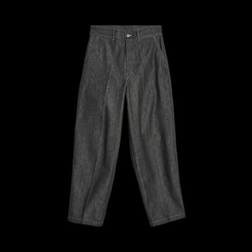 Lemaire Maxi Barrel Workwear Pants 'Slate'