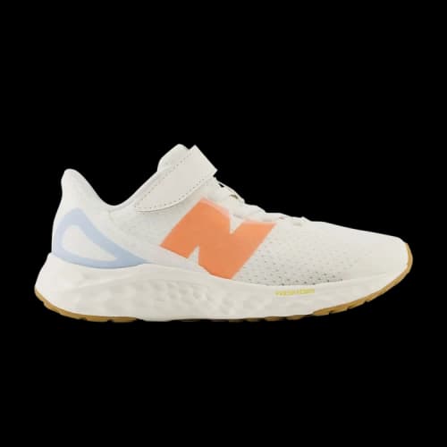 New Balance Fresh Foam Arishi v4 Bungee Lace Top Strap Little Kid X-Wide 'Sea Salt Gulf Red'