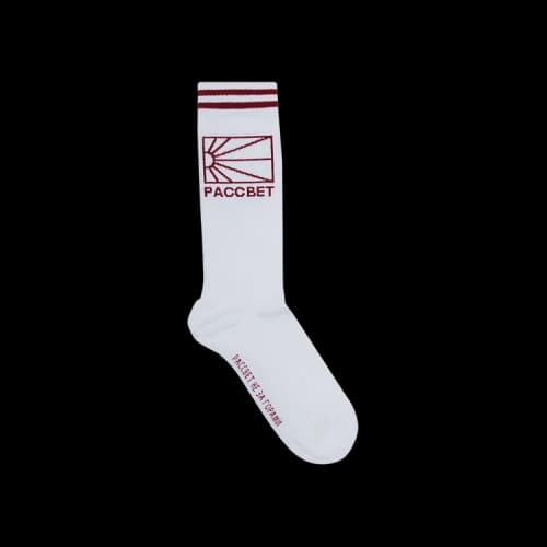 Rassvet x PACCBET Logo Knit Socks 'White'
