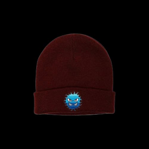 Rassvet Graphic Embroidery Beanie 'Burgundy'
