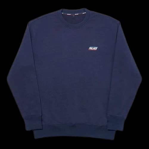 PALACE Basically A Crew Basic Round Neck Unisex Navy Blue