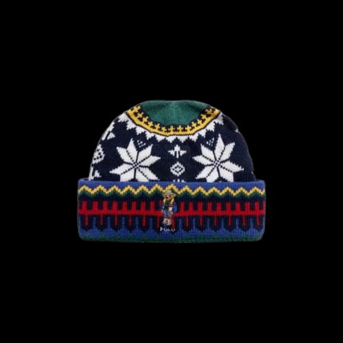 Polo Ralph Lauren Holiday Jacquard Bear Beanie 'Fairisle'