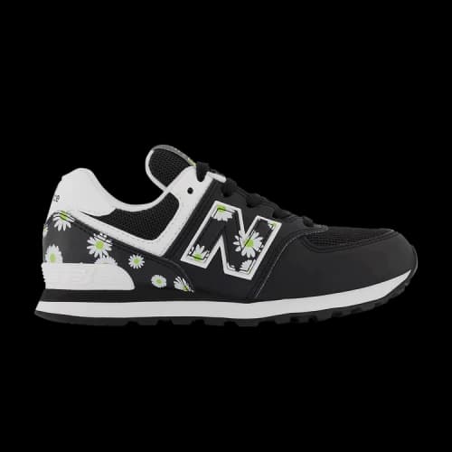 New Balance 574 Little Kid Wide 'Black Florals'