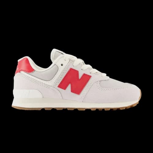 New Balance 574 Little Kid Wide 'Nimbus Cloud True Red'