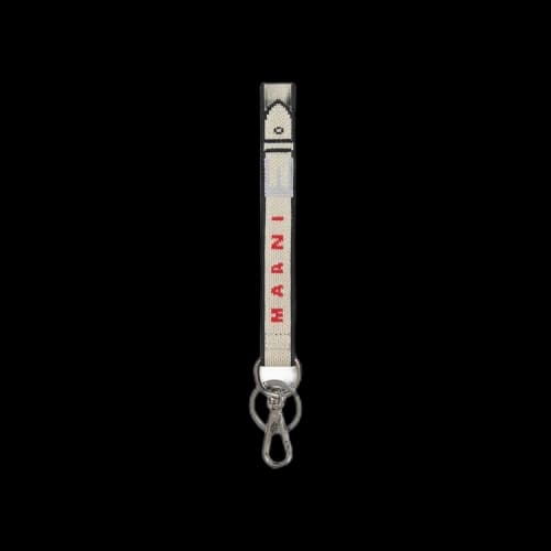 Marni Keychain 'Silk White/Black/Tulip'