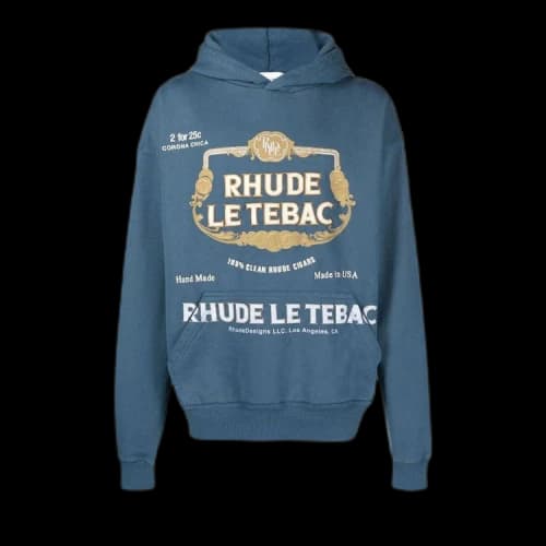Rhude Le Tebac Hoodie 'Slate'