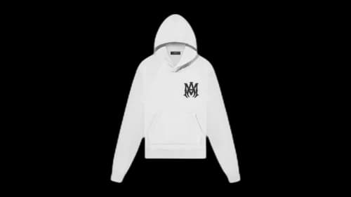 AMIRI Kids' MA Logo Hoodie White/Black