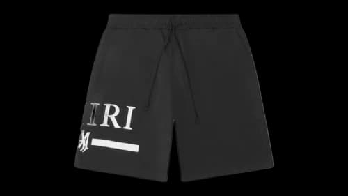 AMIRI Kids' MA Bar Logo Swim Shorts Black