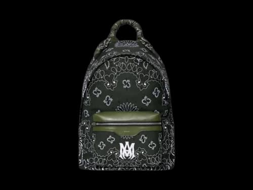 AMIRI Bandana Backpack Olive Green