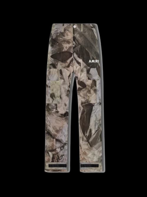 AMIRI Crinkle Nylon Pant Black
