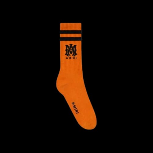 Amiri MA Stripe Socks 'Orange'