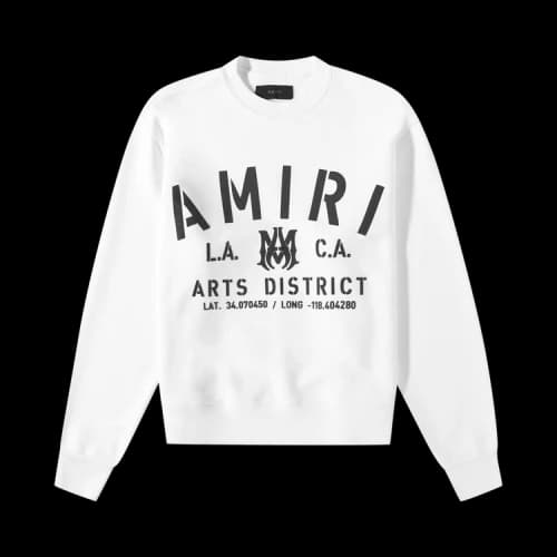 Amiri Stencil Crew 'White'