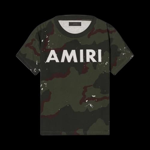 Amiri Army Logo Tee 'Camo'