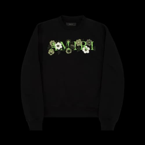 Amiri Flower Crew 'Black'