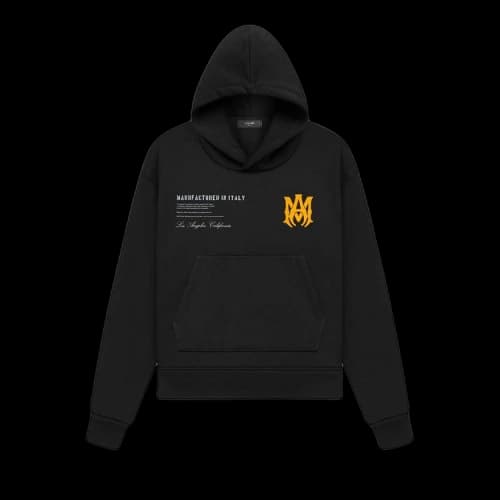Amiri Military Specs Stencil Hoodie 'Black'