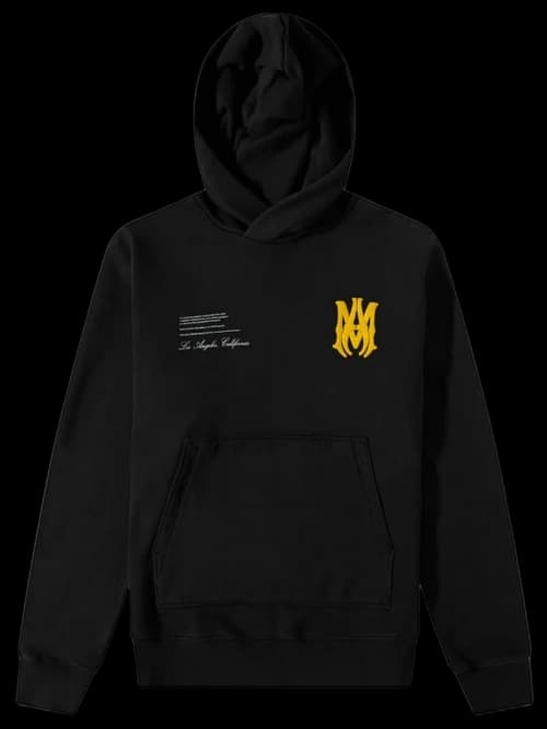 AMIRI Military Specs Stencil Hoodie Black