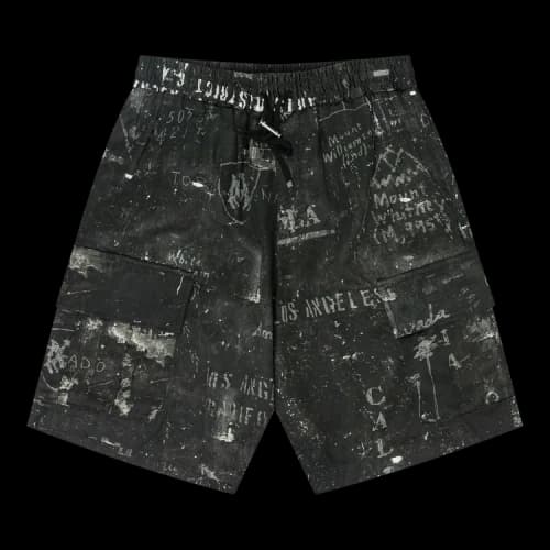Amiri Army Stencil Cargo Shorts 'Black'