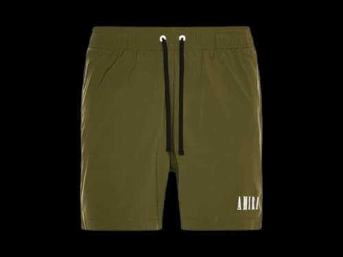 AMIRI Core Logo Swimtrunk Military Green