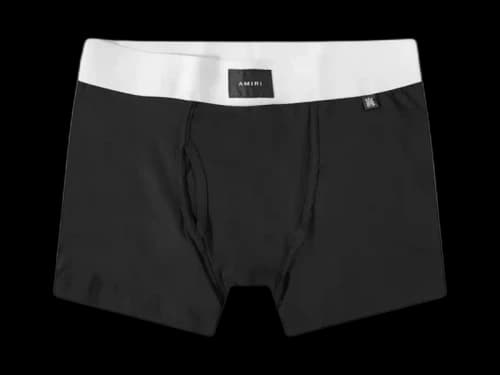 AMIRI Front Label Boxers Black / White