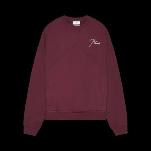 Rhude Quarter Zip 'Bordeaux'