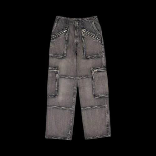 Amiri Loose Straight Cargo Pants 'Aged Black'