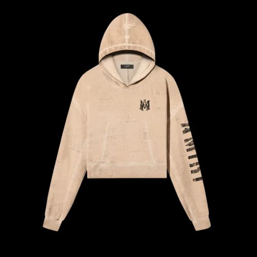 Amiri Army Stencil Hoodie 'Alabaster'