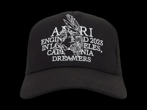 AMIRI Script Trucker Hat Teal