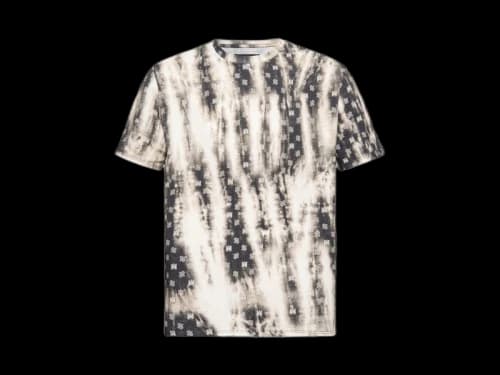 AMIRI Bandana Bleach Tee Black Beige