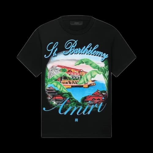 Amiri Eden Rock Airbrush Tee 'Black'