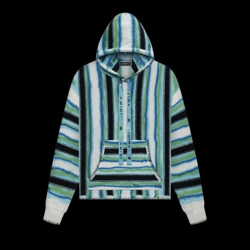 Amiri Baja Tie Dye Hoodie 'Blue/Green'