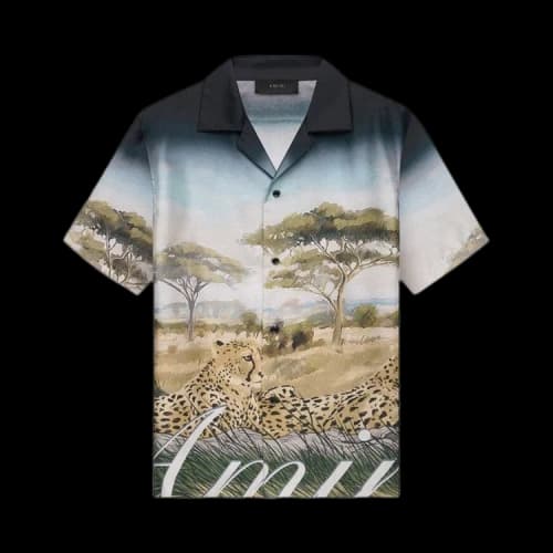 Amiri Cheetah Print Bowling Shirt 'Multicolor'