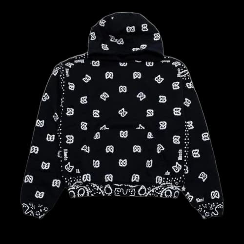 Rhude Bandana Print Hoodie 'Vintage Black'